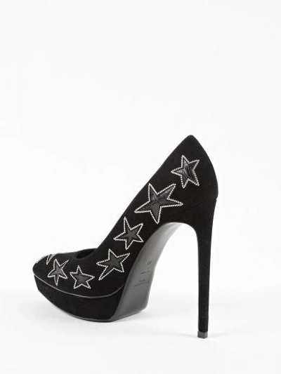 Shop Saint Laurent Janis Star Pump 105 In Black