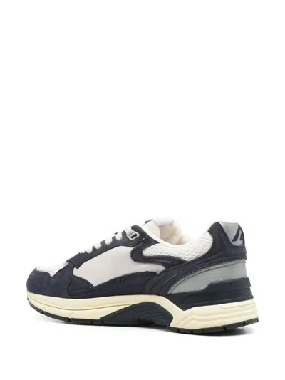 Autry Hyperway Lowsuebic Mesh Spblu Silv Sneakers In Blue