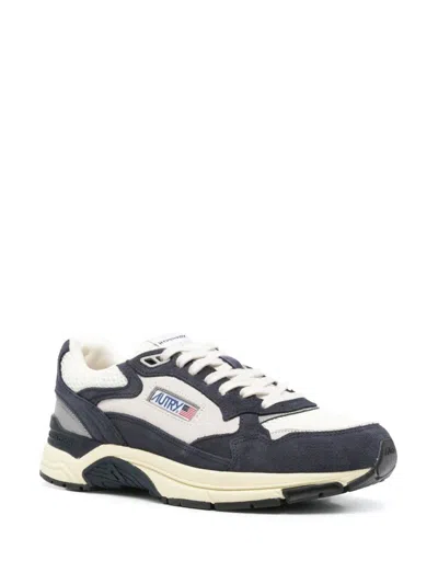 Autry Hyperway Lowsuebic Mesh Spblu Silv Sneakers In Blue