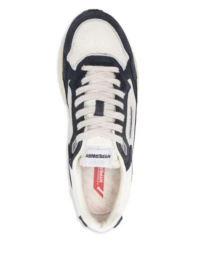 Autry Hyperway Lowsuebic Mesh Spblu Silv Sneakers In Blue