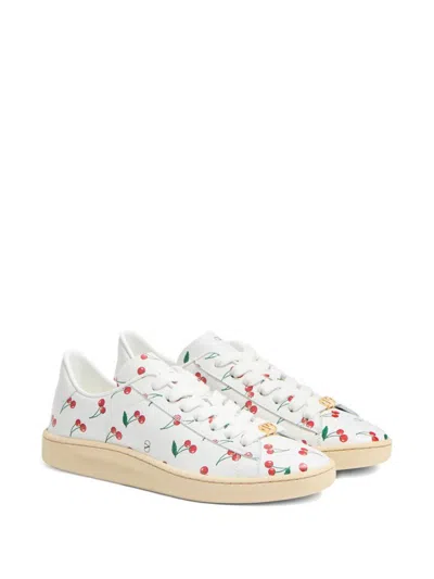 Valentino Garavani Royco Sneaker In Soft Nappa Calfskin In White