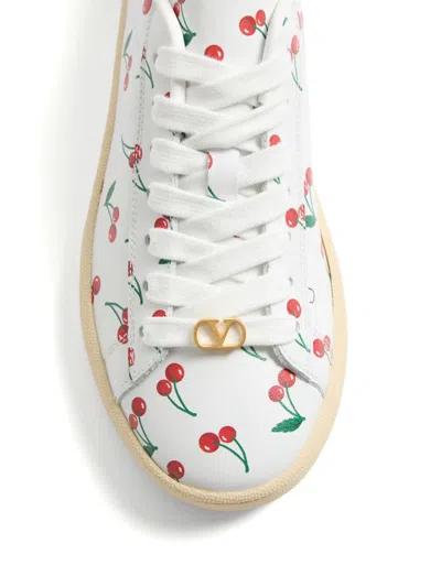Valentino Garavani Royco Sneaker In Soft Nappa Calfskin In White