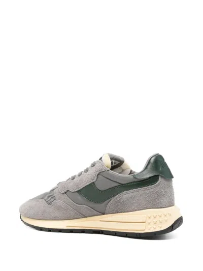Autry Low-top Sneakers With Mesh Panels And Suede Overlays In Gray