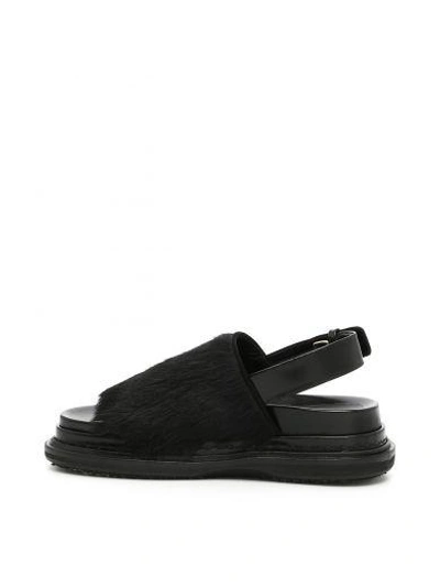 Shop Marni Fussbett Sandals In Black|nero