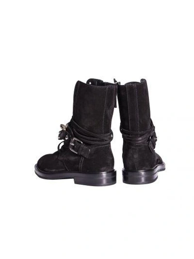 Shop Casadei Black Suede Boots