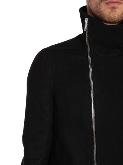 Shop Rick Owens Tubeway Coat In Nero