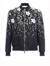 DSQUARED2 Dsquared2 Floewr Embroidered Bomber,S71AM0771.S47137001FBLUE