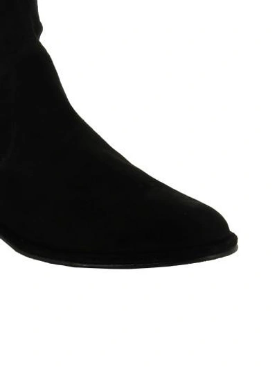 Shop Stuart Weitzman Thighscraper Over-the-knee Boots In Black