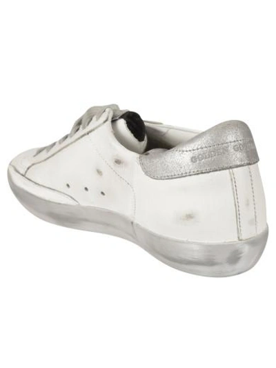 Shop Golden Goose Superstar Sneakers In White/silver