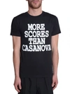 Moschino Casanova Printed Cotton Jersey T-shirt, Black In Nero