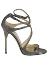 JIMMY CHOO Lance Sandals From Jimmy Choo,LANCELAGANTRACITE