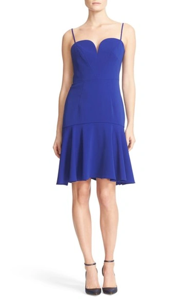 Milly Kelly Sweetheart Fit-&-flare Dress, Cobalt