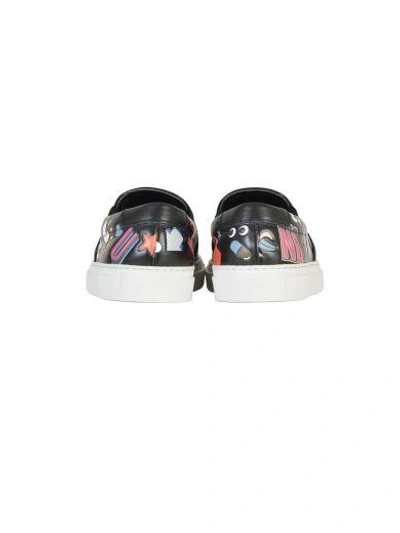 Shop Anya Hindmarch All Over Stickers Slip On In Black