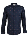 Gucci Bee Star Cotton Duke Shirt In Blu