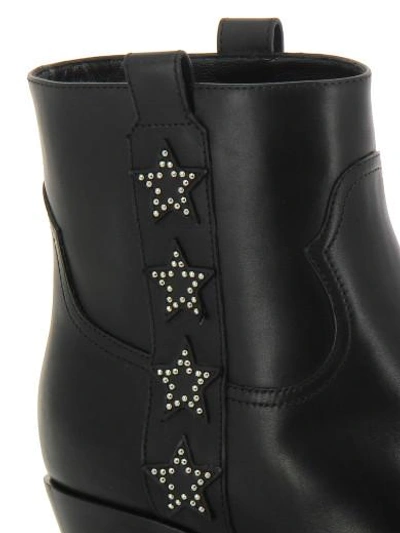 Shop Saint Laurent Rock Heeled Ankle Boots In Black