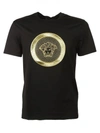 VERSACE Versace Embroidered Medusa T-shirt,A74792A201952A92Y