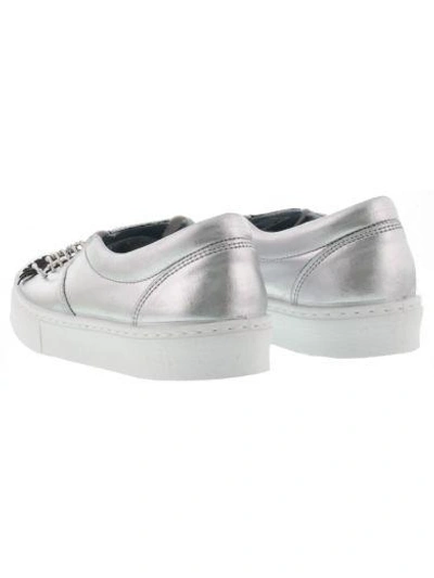 Shop Chiara Ferragni Flirting Piercing Slip On In Silver