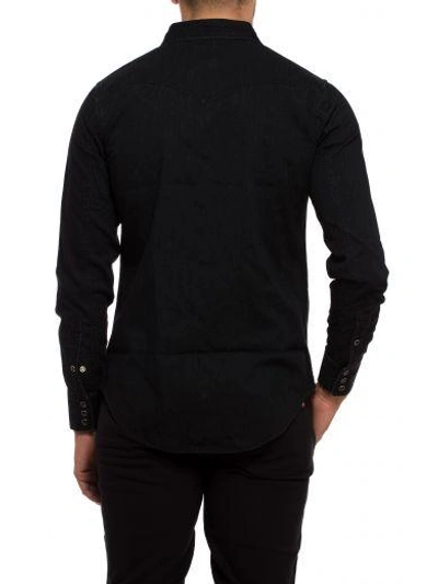 Shop Saint Laurent Western Shirt In Black