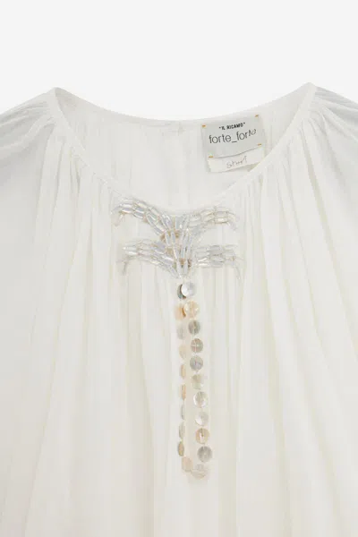 Forte Forte Bohemien Blouse In White