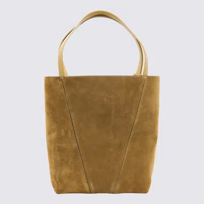 Chloé Dark Gold Leather Totes