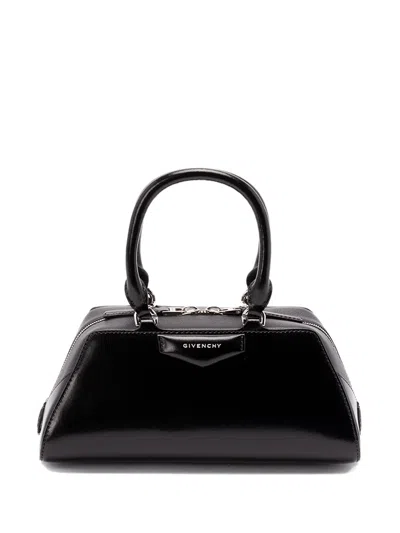 Givenchy Women Antigona East West Small Leather Shoulder Bag In Black