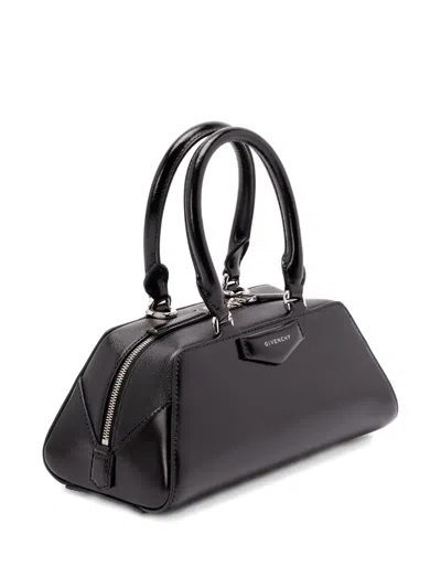 Givenchy Women Antigona East West Small Leather Shoulder Bag In Black