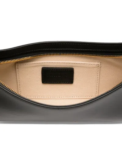 Jacquemus Le Bisou Perle Smooth Leather Bag In Black