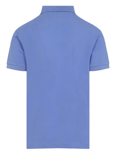 Ralph Lauren Timeless Blue Cotton T-shirt With Classic Polo Design In Blue