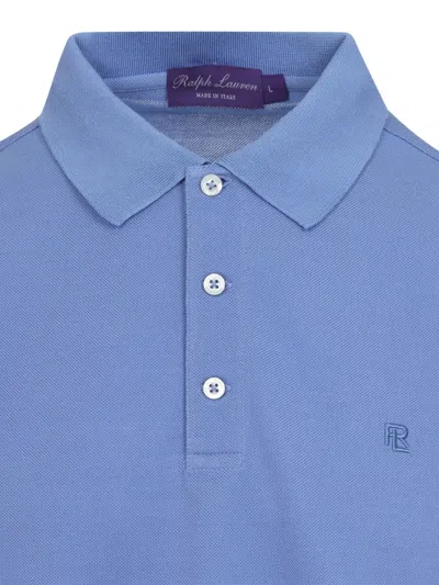Ralph Lauren Timeless Blue Cotton T-shirt With Classic Polo Design In Blue