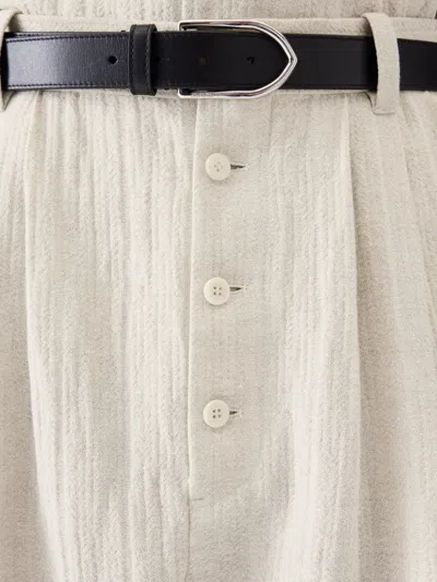 Jacquemus Le Fernando Button-front Pleated Trousers In Neutral