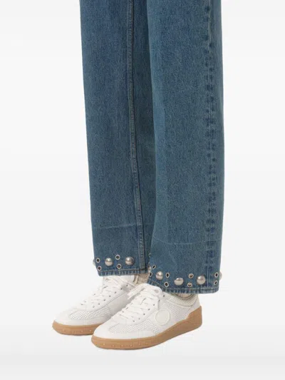 Valentino Garavani Upvillage Low-top Perforated Nappa Leather Sneaker In White