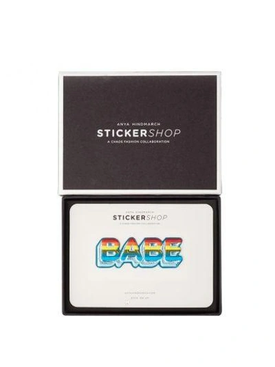 Shop Anya Hindmarch Babe Sticker In Multicolor