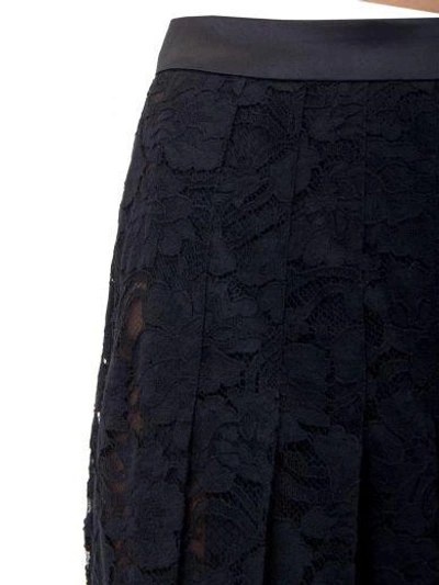 Shop Givenchy Lace Pantskirt In Nero