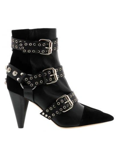 Shop Isabel Marant Lysett Ankle Boots In Black