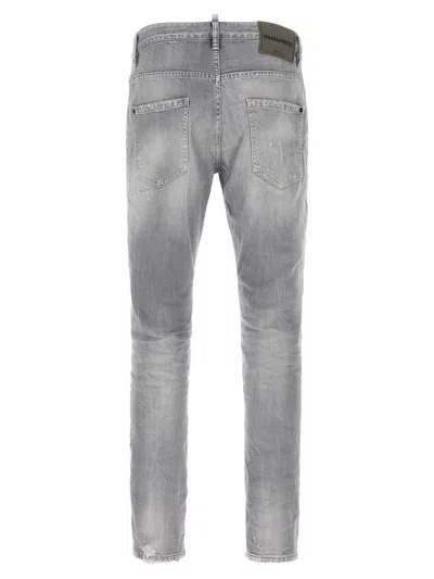 Dsquared2 Grey Skater Jeans In Gray