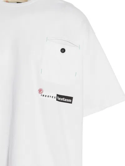 Incotex Red X Facetasm Logo Printed T-shirt