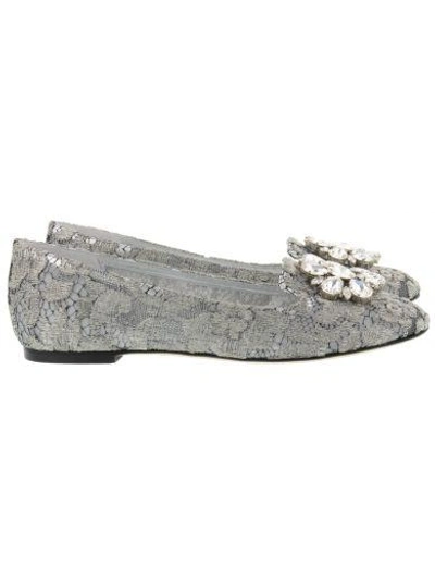 Shop Dolce & Gabbana Ballets In Silver