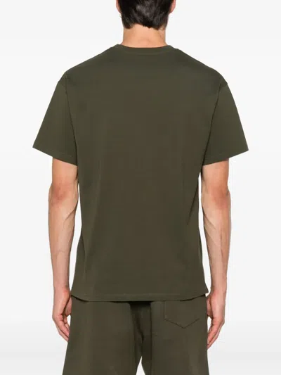 Givenchy Cotton T-shirt With Stamp Print Clothing In Green