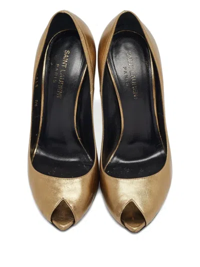 Pre-owned Saint Laurent 2023 120mm Metallic Pumps