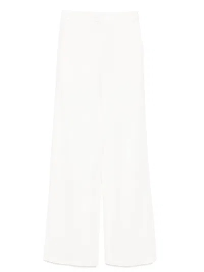 Saiid Kobeisy Wide-leg Tailored Pants With Practical Pockets In White