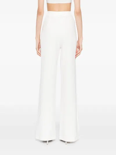 Saiid Kobeisy Wide-leg Tailored Pants With Practical Pockets In White