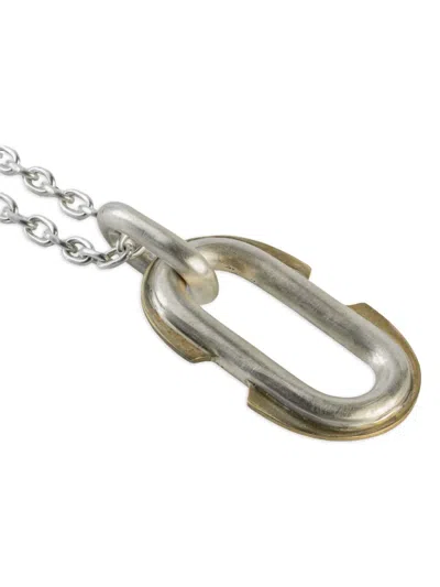 Parts Of Four Oval-link Chain Necklace In Metallic