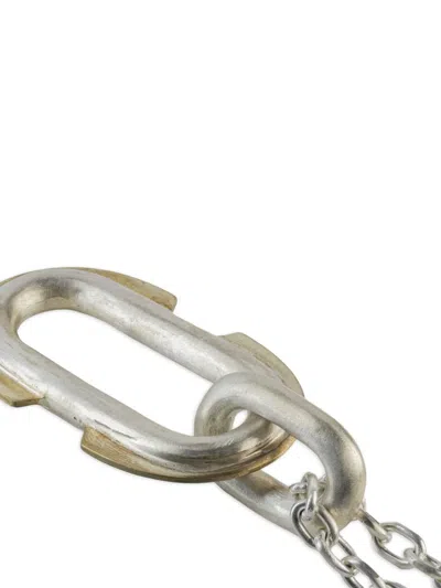Parts Of Four Oval-link Chain Necklace In Metallic