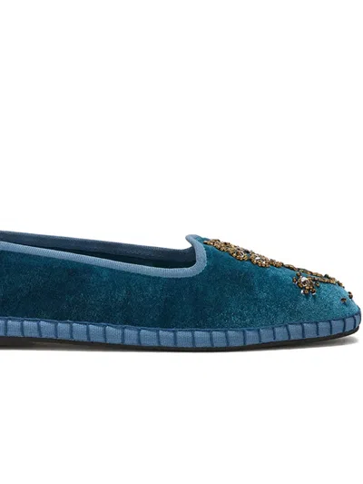 Maliparmi Embroidered Velvet Espadrilles In Multi