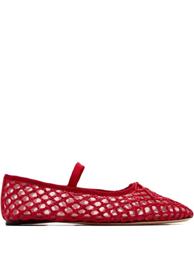 Loeffler Randall Leonie Mary Jane Ballet Flat In Red