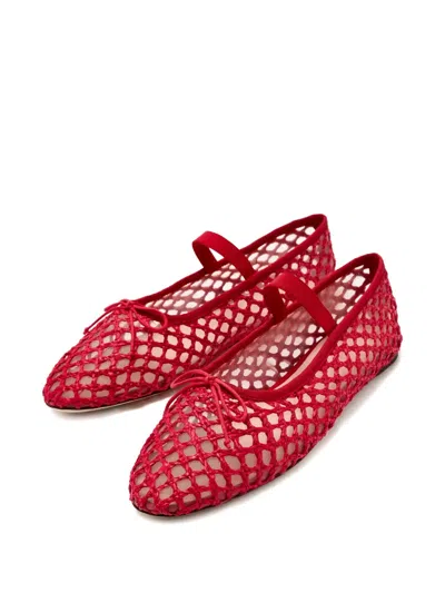 Loeffler Randall Leonie Mary Jane Ballet Flat In Red