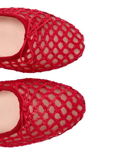 Loeffler Randall Leonie Mary Jane Ballet Flat In Red