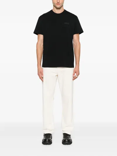 Givenchy Black Cotton T-shirt With Logo In Black