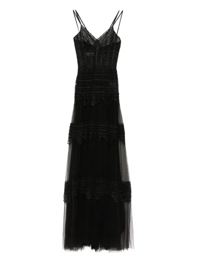 Saiid Kobeisy Lace Sleeveless Dress In Black
