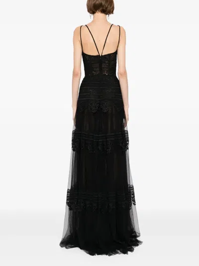 Saiid Kobeisy Lace Sleeveless Dress In Black